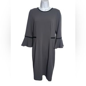 Calvin Klein dress size 6 stunning grey‎ and black career dress 🖤🩶🖤